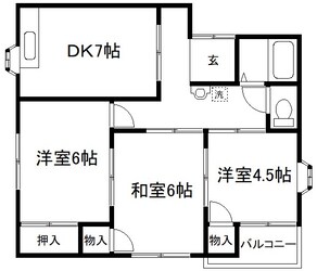 KKハイツの物件間取画像